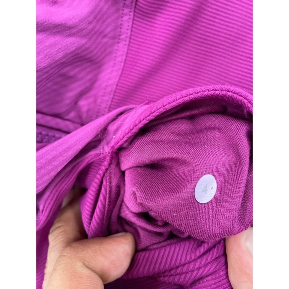 Lululemon In Flux Jacket Regal Plum Reversible Sz 4 - Picture 4 of 6